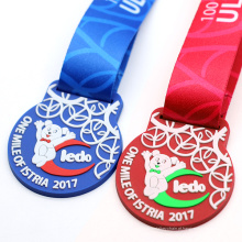 Medalha de medalhão esportiva milagrosa de plástico de borracha de silicone de PVC personalizado direto da fábrica